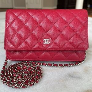 Chanel Caviar Leather Wallet on Chain WOC